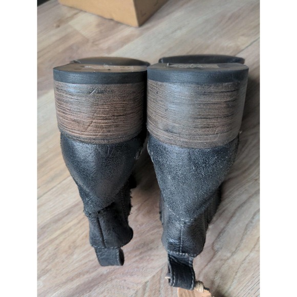 Bed Stu Ellice Low Chelsea Wester Boots Womens 7 Rough Oiled Suede - Picture 13 of 13